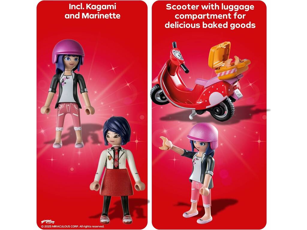 Playmobil Miraculous Ladybug Scooter Ride in Paris