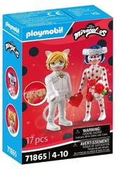 Playmobil Miraculous Ladybug e Cat Noir Sonho de Casamento