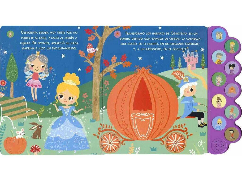 Livre Écoute l'histoire de Cendrillon avec des sons