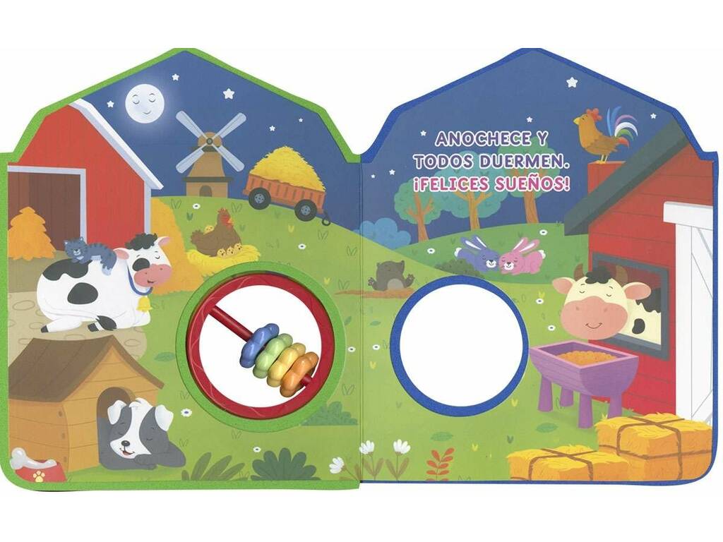 Livre avec hochet La Ferme