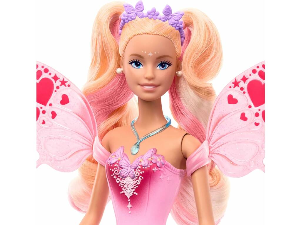 Barbie Color Change Boneca Fada Rosa