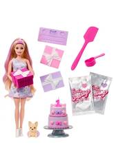 Poupe blonde Barbie Party Unboxed avec surprises