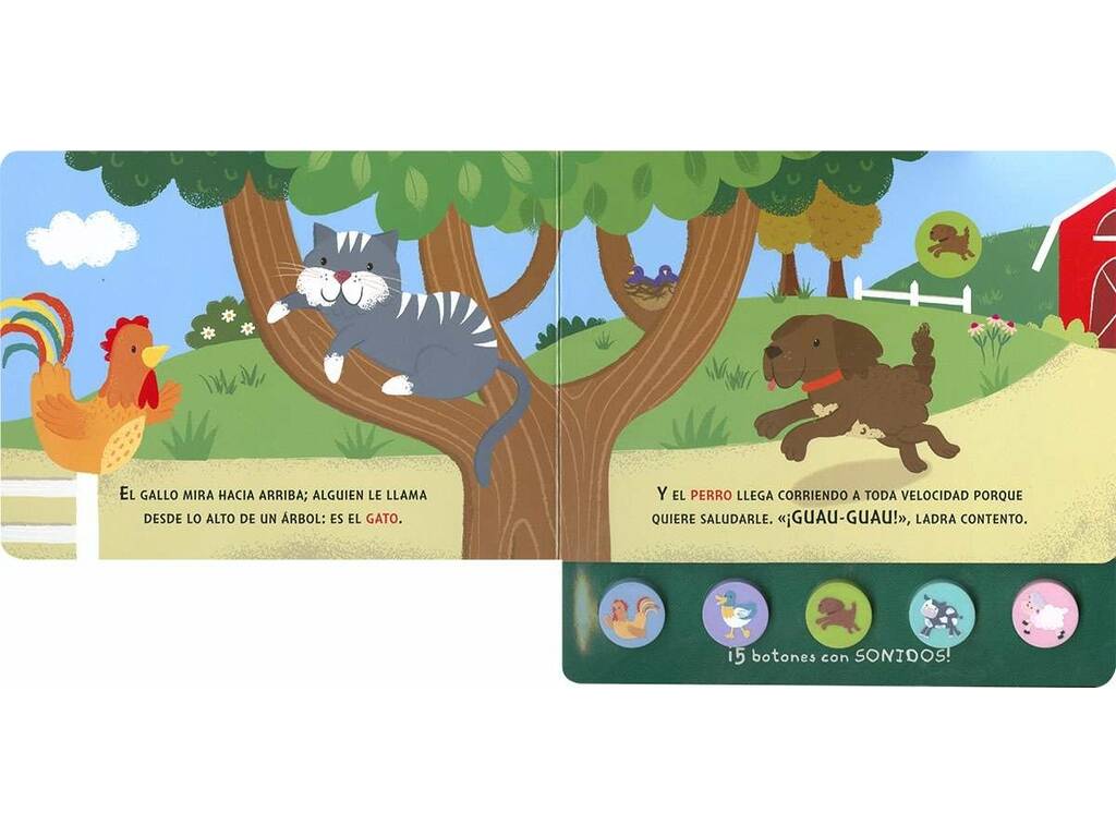Livre cinq sons La ferme aux boutons