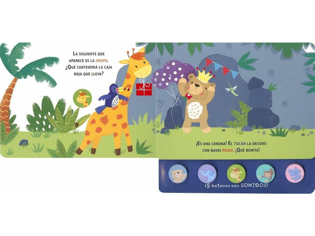 Livre Cinco Sonidos El Cumpleaños avec boutons