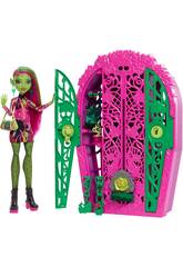 Poupée Monster High Skulltimate Secrets Garden Mysteries Venus McFlytrap avec armoire