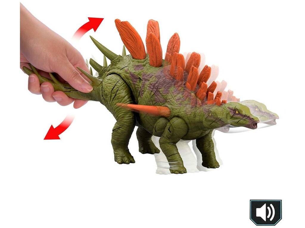 Jurassic World Chaos Theory Figure Kentrosaurus Wild Roar with Sounds