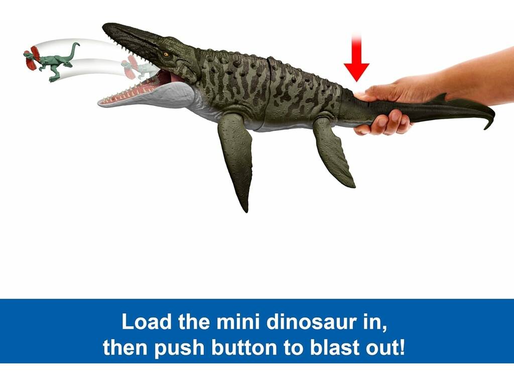 Jurassic World Rebirth Figurine Mosasaurus Bite’N Blast de 60 cm