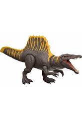 Jurassic World Rebirth Figura Spinosaurus Tail Thrasher da 55 cm con suoni e movimento