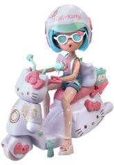 Hello Kitty Super Fans Boneca Pretty Pink de 20 cm com Scooter e Acessrios