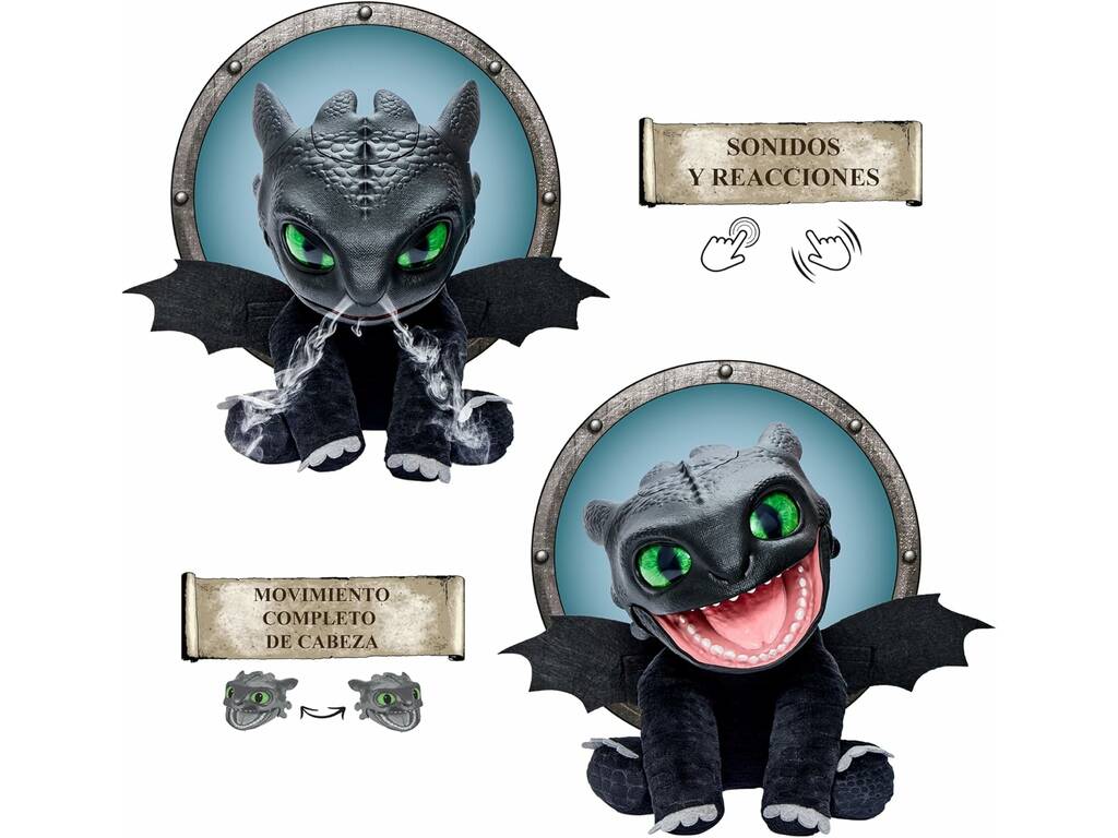 Comment dresser votre dragon Poupée animatronique sans dents de 25 cm Real FX avec sons et mouvements