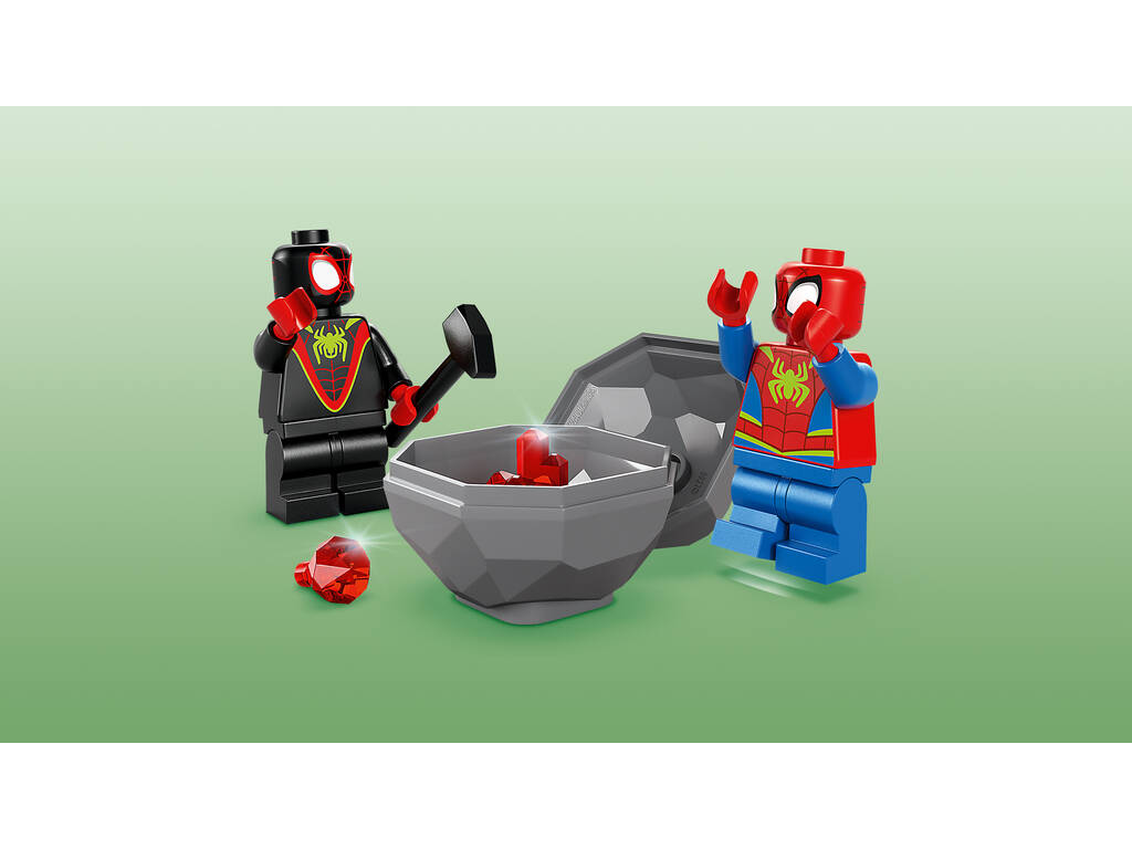 Lego Marvel Spidey And His Amazing Friends Dinosaur tout terrain et équipe Spidey à la rescousse