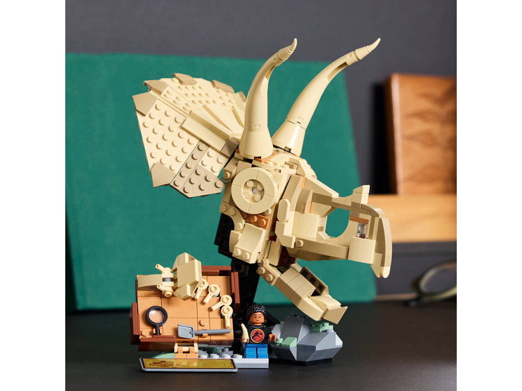 Lego Jurassic World Fossili di Dinosauro: Teschio di Triceratopo