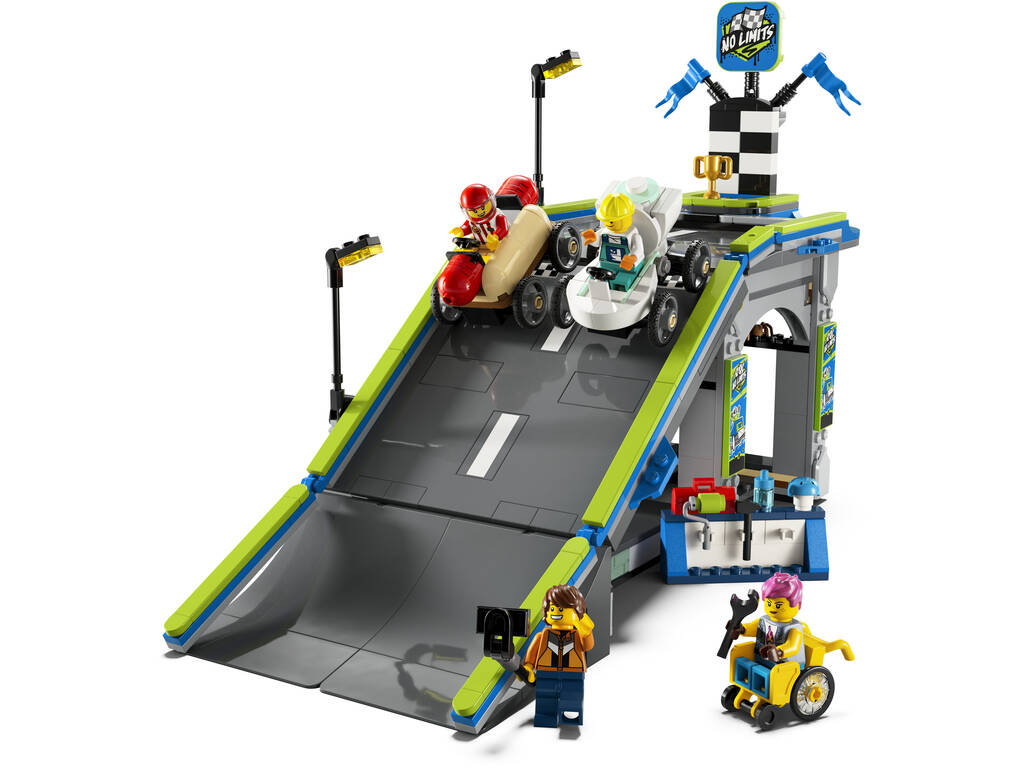 Lego City Sin Límites: Rampa de Aceleración para Coches de Carreras