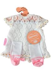 Nenuco Ropita Casual 42 cm. Robe en tricot blanc