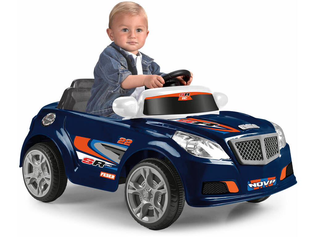 Carro Descapotável Twinkle Car Azul Escuro Radio Control a Bateria de 12V