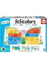 Acticolors Baby com 8 Lminas e 44 Peas