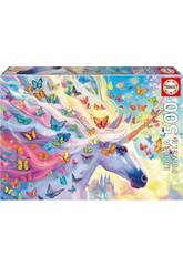 Puzzle 500 Licorne Arc-en-ciel Puzzle
