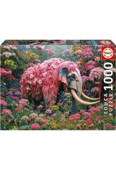 Puzzle 1000 Elefante Floral