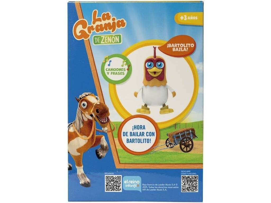 La Granja de Zenón Muñeco Bartolito Bailongo de 20 cm