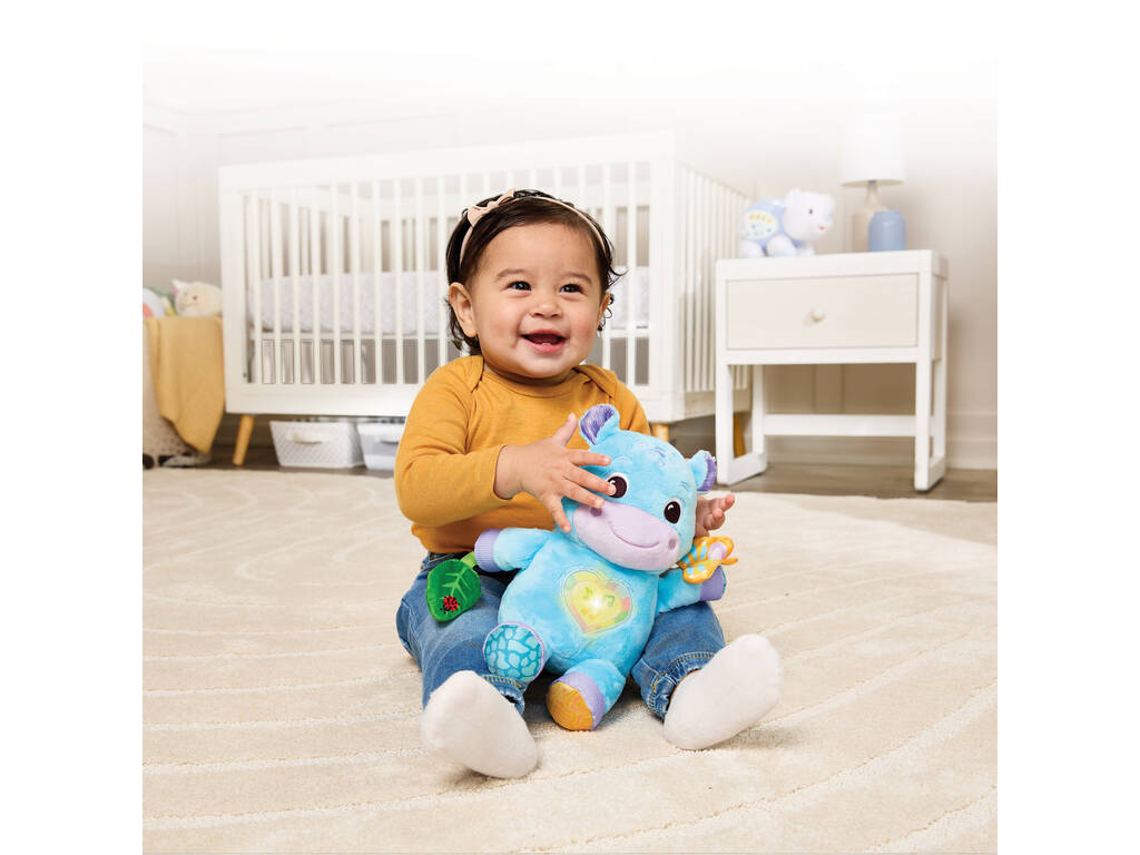 Jouet doux sensoriel Vtech Baby Cuddly Federhipo