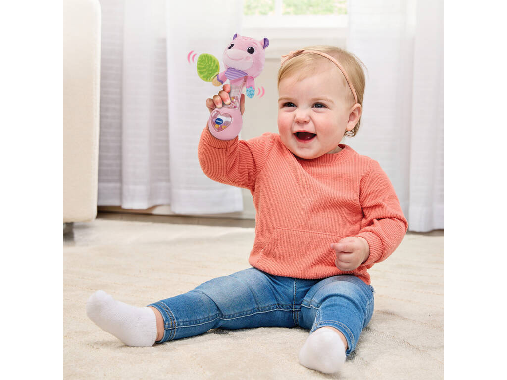 Baby Sonajero hipo bebé rosa