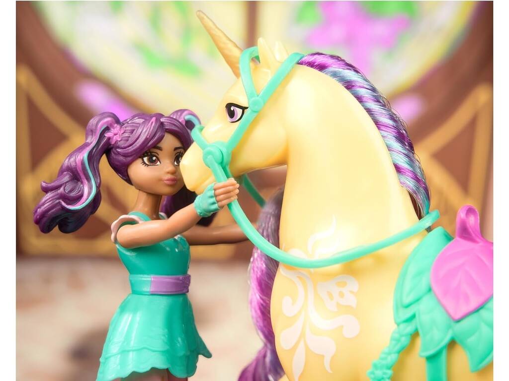 Academia Unicórnio Pack Boneca Ava e Unicórnio Leaf