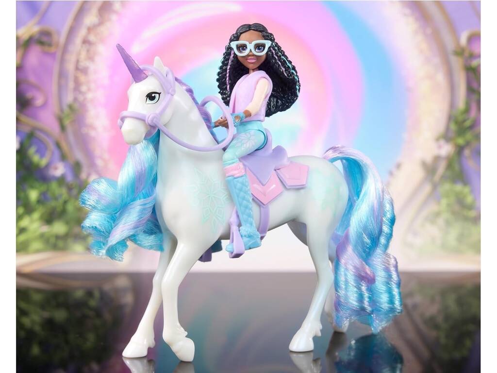Academia Unicórnio Pack Boneca Layla e Unicórnio Glacier