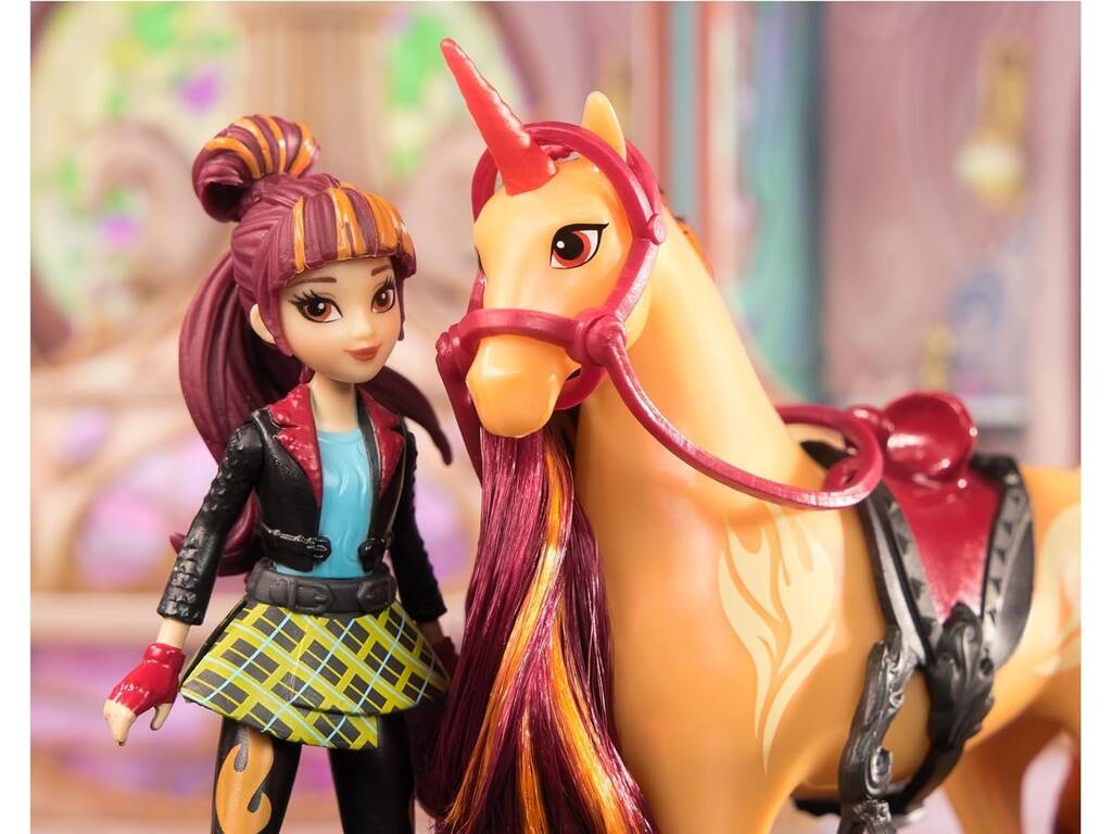 Academia Unicórnio Pack Boneca Valentina e Unicórnio Cinder