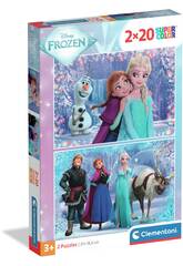 Puzzle Supercolor 2X20 Disney Frozen 2