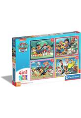 Puzzle Supercolor 4 in 1 Paw Patrol