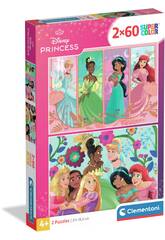 Puzzle 2X60 Disney Princesses