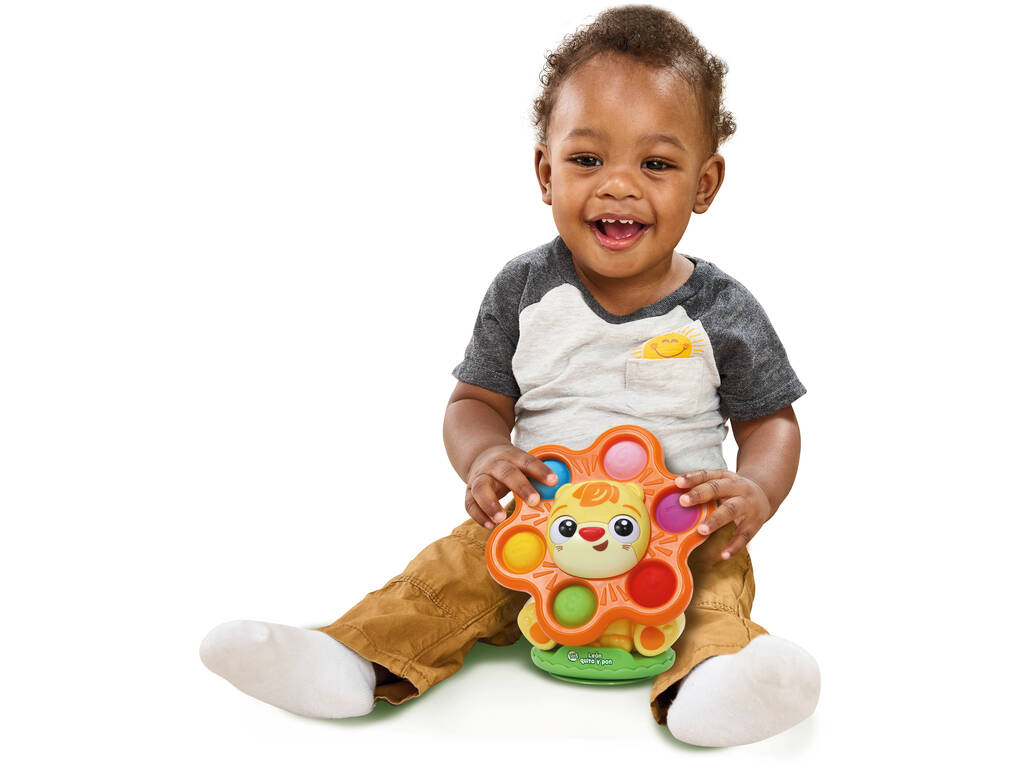 Brinquedo com ventosa Leão tira e põe