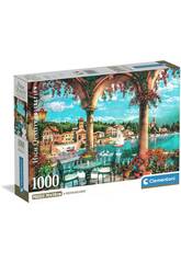 Puzzle 1000 Vue du balcon sur le lac de Cme