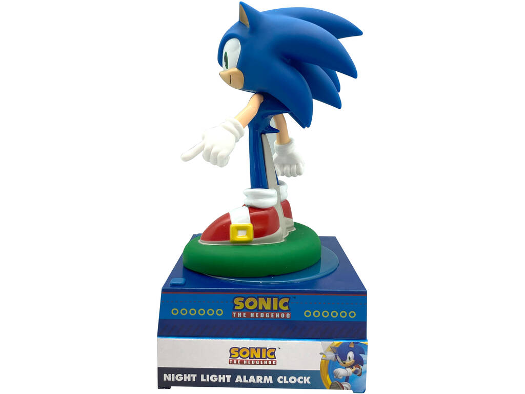 Sonic Relógio Despertador com Luz Noturna
