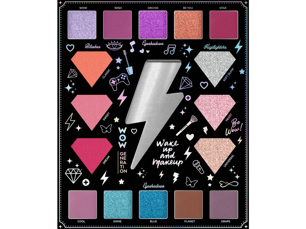 Jeu de palettes de maquillage WOW Generation