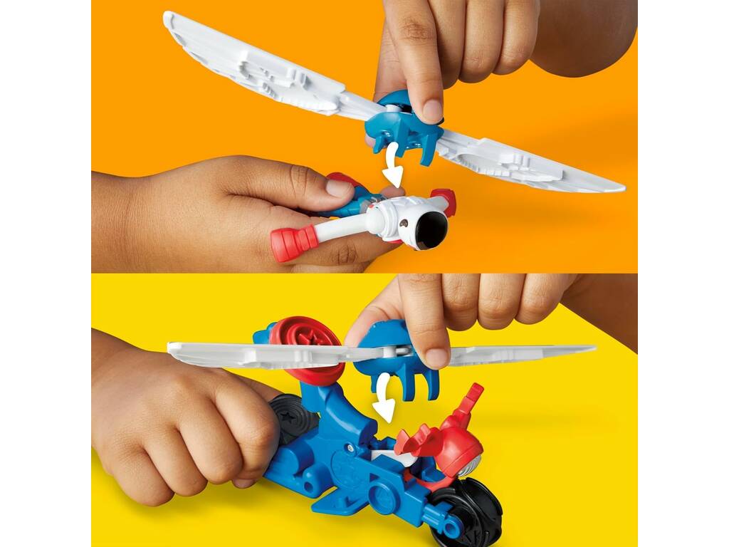 Playdoh Marvel Set Moto Cortadora del Capitán América