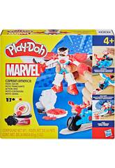 Playdoh Marvel Set Moto Cortadora del Capitán América
