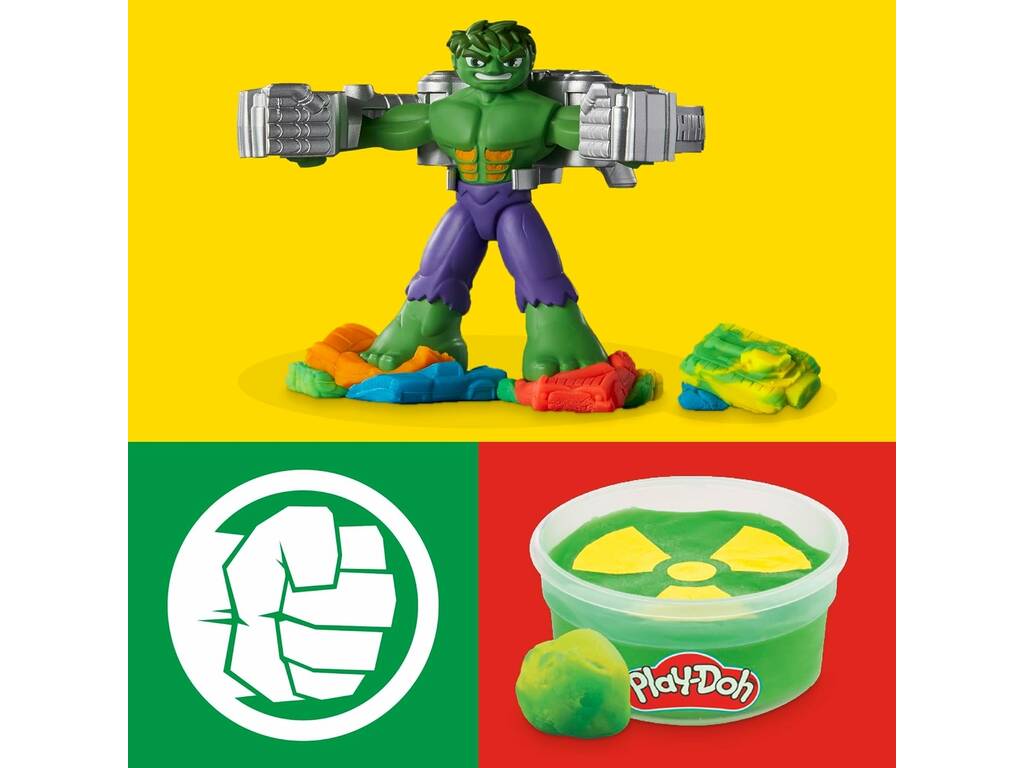 Playdoh Marvel Set Hulk Écrase et Modèle