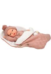 Boneca Beb Reborn Elba de 40 cm com Saco de Dormir
