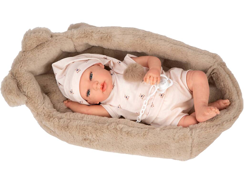 Muñeca Bebé Reborn Lidia de 40 cm con Cuna