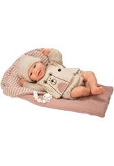 Boneca Beb Reborn Lain de 45 cm com Saco de Dormir