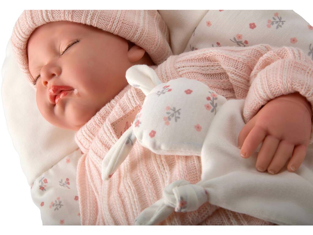 Muñeca Bebé Reborn Daira de 45 Cm con Cojin y Dou Dou