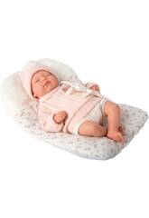 Boneca Beb Reborn Daira de 45 cm com Almofada e Douro