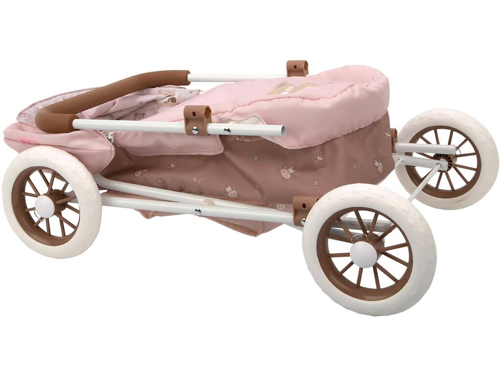 Poussette pour poupées avec capote et sac
