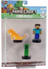Minecraft Pack di 3 figurine con timbro