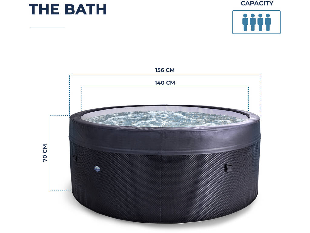 NetSpa Bain de glace 4 places 70x156 cm