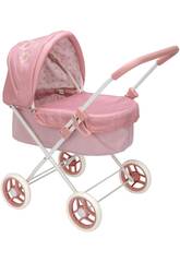 Poussette pour poupées avec capote Elegance
