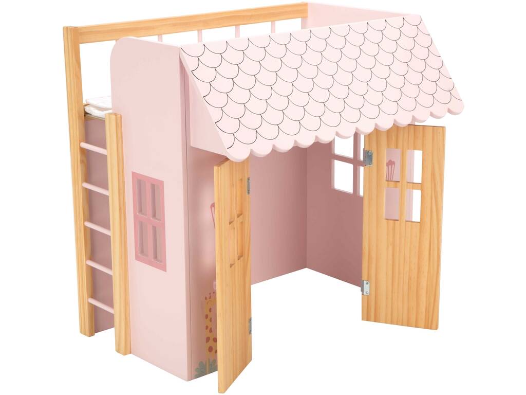 Mon premier lit maison en bois Nature 50 x 50 x 39 cm