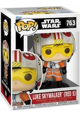 Funko Pop Star Wars Figura Luke Skywalker Red 5 com Cabea Oscilante