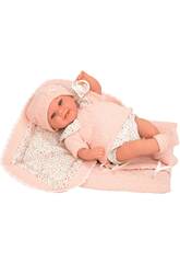 Muñeca Bebé Elegance Babyto Rosa de 35 cm con Peso Real y Manta